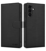 Кожен Калъф с Джобове за Samsung A37, Tech-Protect Wallet Book Case, Черен