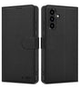 Кожен Калъф с Джобове за Samsung A37, Tech-Protect Wallet Book Case, Черен