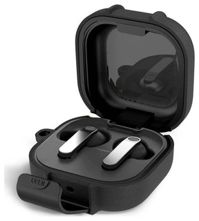 Силиконов Калъф за Samsung Galaxy Buds 4 Pro/ 4, Tech-Protect Slim Hook Case, Черен