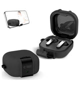 Силиконов Калъф за Samsung Galaxy Buds 4 Pro/ 4, Tech-Protect Slim Hook Case, Черен (3)