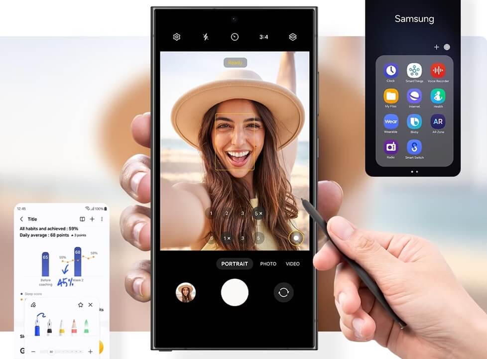 Оригинална Писалка за Samsung S24 Ultra, Stylus S Pen EJ-PS928BYE, Жълт (Bulk) (5)