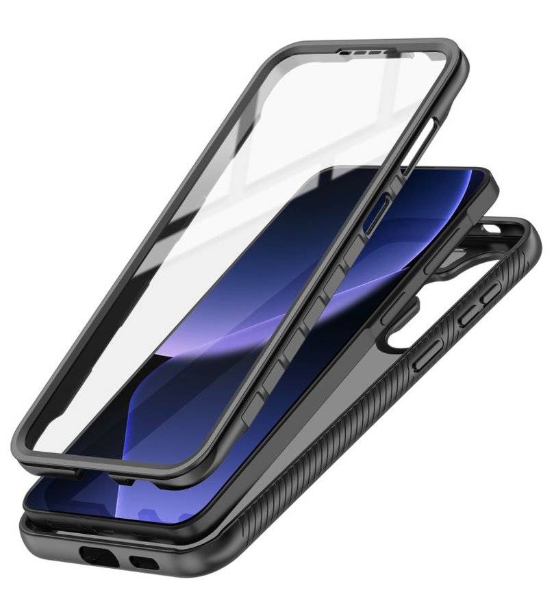 Цялостен Калъф за Samsung A37, Tech-Protect Defense 360 Case, Черен (2)