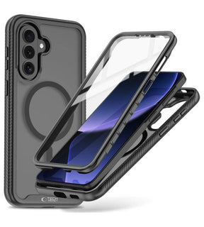 Magsafe Калъф за Samsung A57, Tech-Protect Defense 360 Case, Черен
