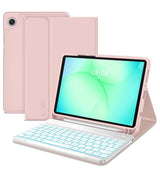 Калъф с Клавиатура за Samsung Tab A11 / A9 8.7", Tech-Protect SC Pen Keyboard Case, Розов