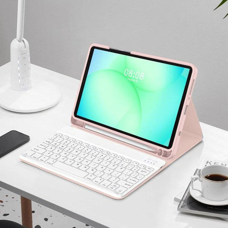 Калъф с Клавиатура за Samsung Tab A11 / A9 8.7", Tech-Protect SC Pen Keyboard Case, Розов (3)