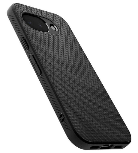 Противоударен Калъф за Google Pixel 10A, Spigen Liquid Air Matte Black Case, Черен (8)