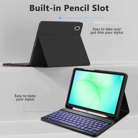 Калъф с Клавиатура за Samsung Tab A11 / A9 8.7", Tech-Protect SC Pen Keyboard Case, Черен (4)