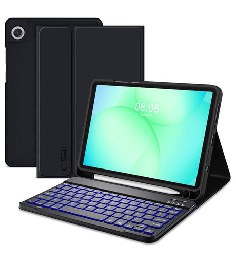 Калъф с Клавиатура за Samsung Tab A11 / A9 8.7", Tech-Protect SC Pen Keyboard Case, Черен