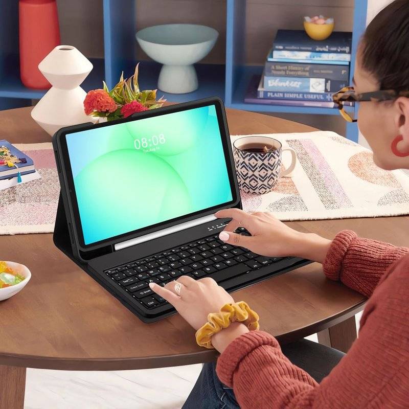 Калъф с Клавиатура за Samsung Tab A11 / A9 8.7", Tech-Protect SC Pen Keyboard Case, Черен (7)