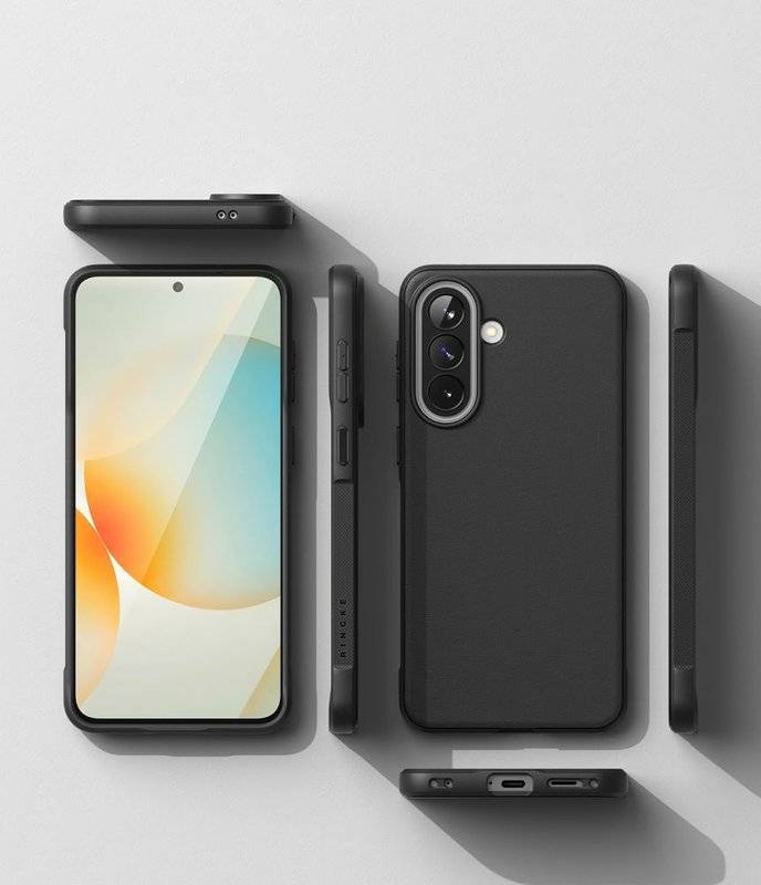 Противоударен Силиконов Калъф за Samsung A57, Ringke Onyx Case, Черен (4)