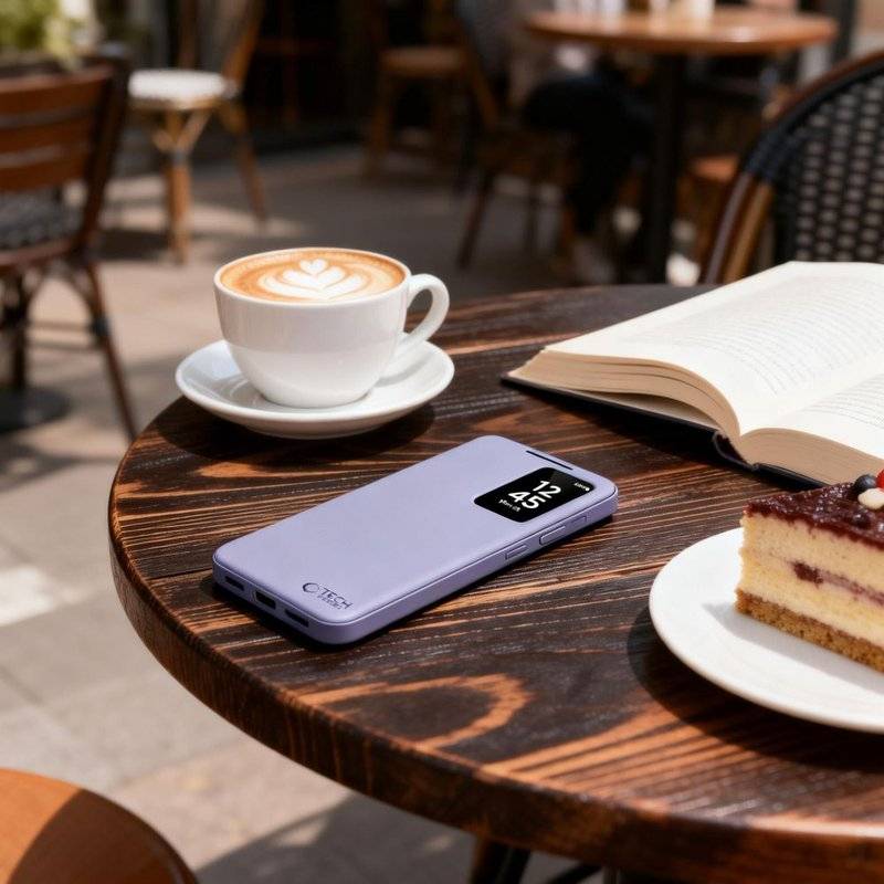 Активен Калъф за Samsung S26, Tech-Protect Smart Wallet Book Case, Лилав (7)