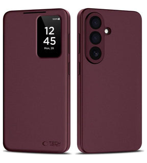 Активен Калъф за Samsung S26, Tech-Protect Smart Wallet Book Case, Бордо