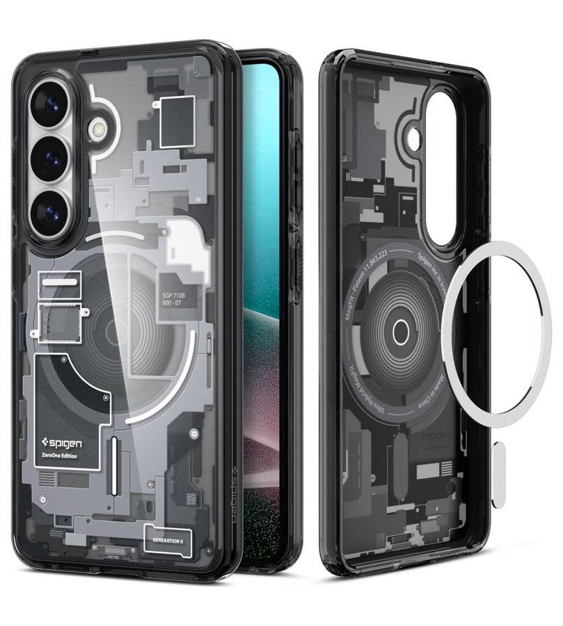 Magsafe Калъф за Samsung S26 Plus, Spigen Zero One Ultra Hybrid Case, Черен (2)