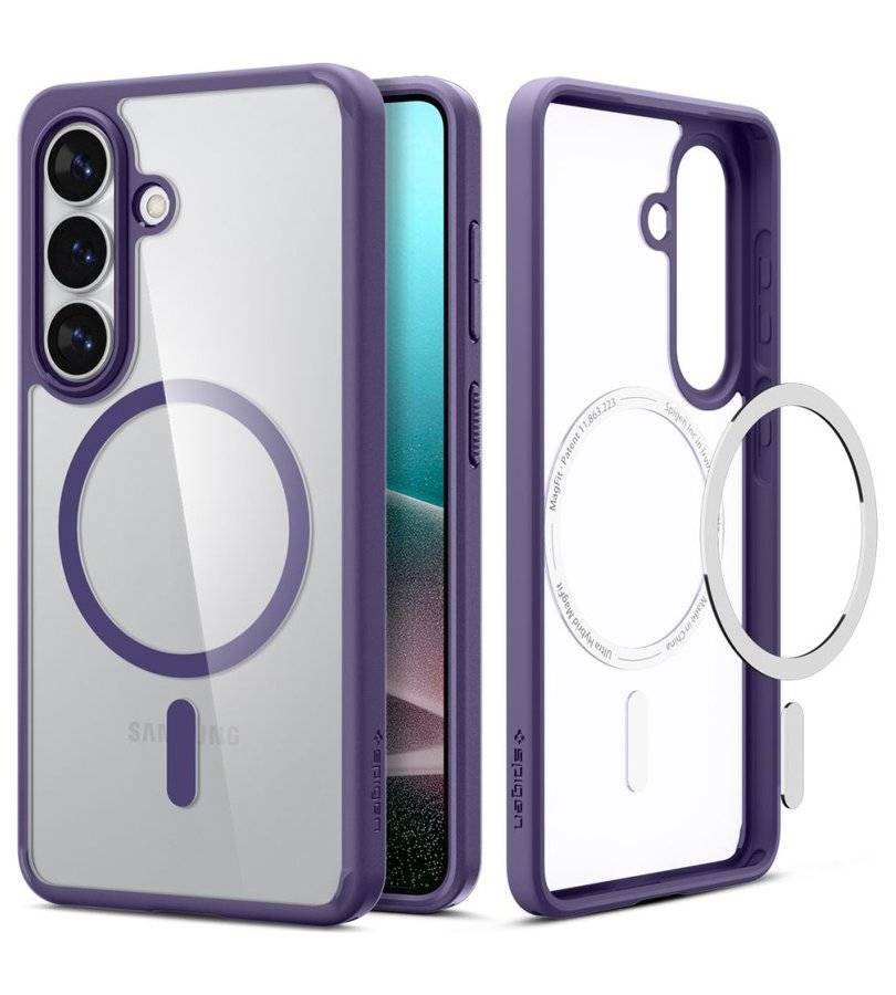 Magsafe Калъф за Samsung S26 Plus, Spigen Ultra Hybrid Case, Лилав (2)