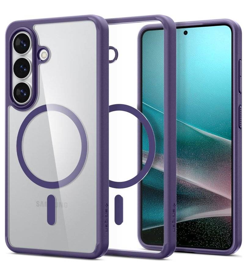 Magsafe Калъф за Samsung S26 Plus, Spigen Ultra Hybrid Case, Лилав