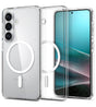 Magsafe Калъф за Samsung S26 Plus, Spigen Ultra Hybrid White Case, Прозрачен