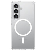 Magsafe Калъф за Samsung S26 Plus, Spigen Ultra Hybrid White Case, Прозрачен (3)