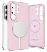 Magsafe Калъф за Samsung S26 Ultra, Tech-Protect Silicone Case, Розов