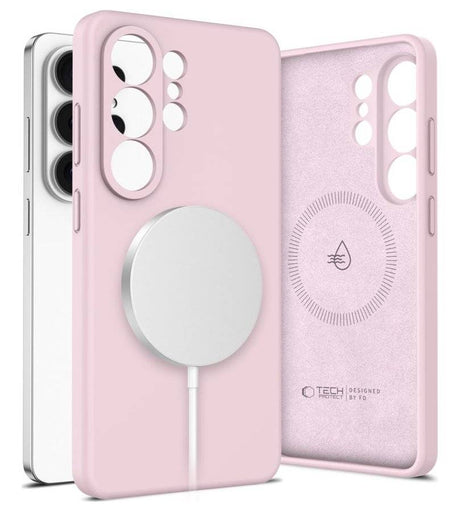 Magsafe Калъф за Samsung S26 Ultra, Tech-Protect Silicone Case, Розов