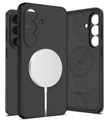 Magsafe Калъф за Samsung S26 Plus, Tech-Protect Silicone Case, Черен