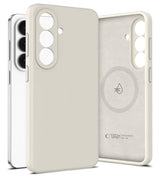 Magsafe Калъф за Samsung S26, Tech-Protect Silicone Case, Бежов (2)