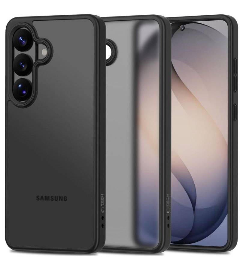 Матов Калъф за Samsung S26, Tech-Protect MagMat Case, Черен