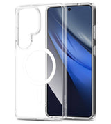 Magsafe Калъф за Samsung S26 Ultra, Tech-Protect Hybrid FlexAir Clear Case, Прозрачен (2)
