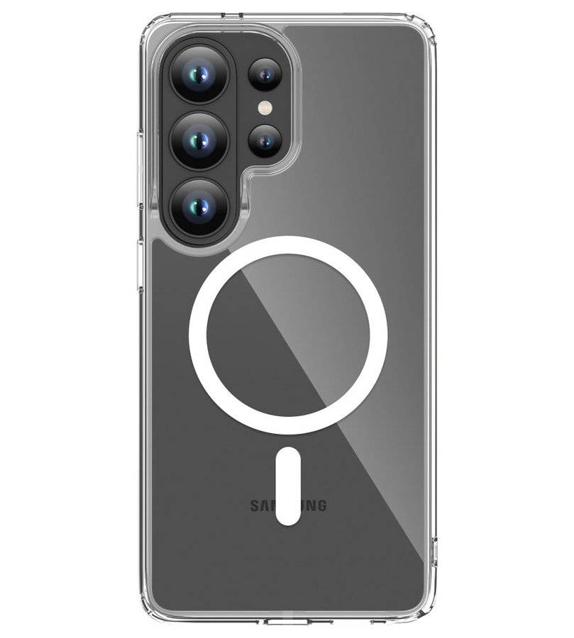 Magsafe Калъф за Samsung S26 Ultra, Tech-Protect Hybrid FlexAir Clear Case, Прозрачен (3)