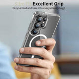 Magsafe Калъф за Samsung S26 Ultra, Tech-Protect Hybrid FlexAir Clear Case, Прозрачен (6)