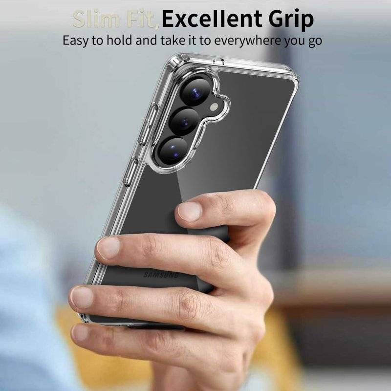 Калъф за Samsung S26, Tech-Protect FlexAir Hybrid Clear Case, Прозрачен (6)