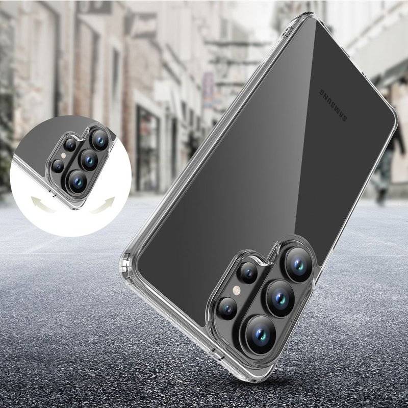 Калъф за Samsung S26 Ultra, Tech-Protect FlexAir Hybrid Clear Case, Прозрачен (5)