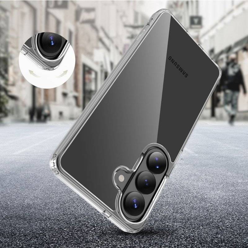 Калъф за Samsung S26, Tech-Protect FlexAir Hybrid Clear Case, Прозрачен (5)