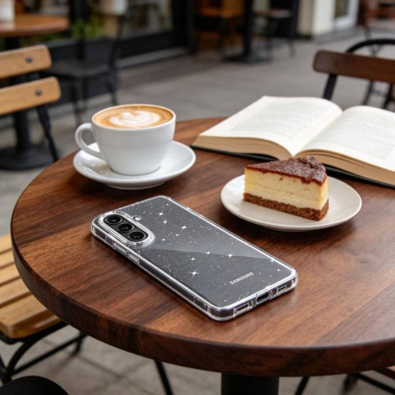 Блестящ Калъф за Samsung S26 Plus, Tech-Protect FlexAir Glitter Case, Прозрачен (6)