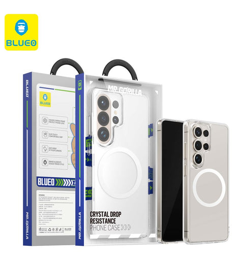 Magsafe Калъф за Samsung S26 Ultra, Blueo Crystal Drop Resistance Magnetic Case, Прозрачен (2)
