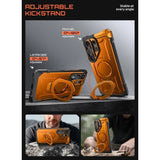 Magsafe Калъф за Samsung S26 Ultra, Supcase UB Grip Mag, Оранжев (4)