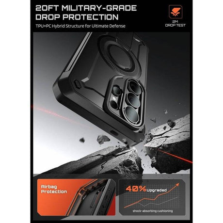 Magsafe Противоударен Калъф за Samsung S26 Ultra, Supcase UB Pro Mag, Черен (3)