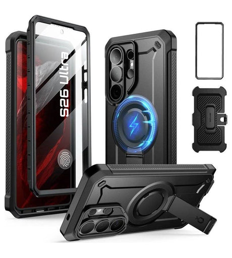 Magsafe Противоударен Калъф за Samsung S26 Ultra, Supcase UB Pro Mag, Черен