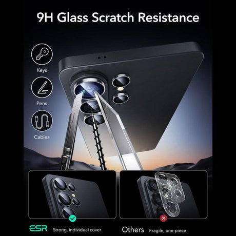 Протектор за Камерата на Samsung S26 Ultra, ESR Armorite Camera Ring Glass, Прозрачен (6)