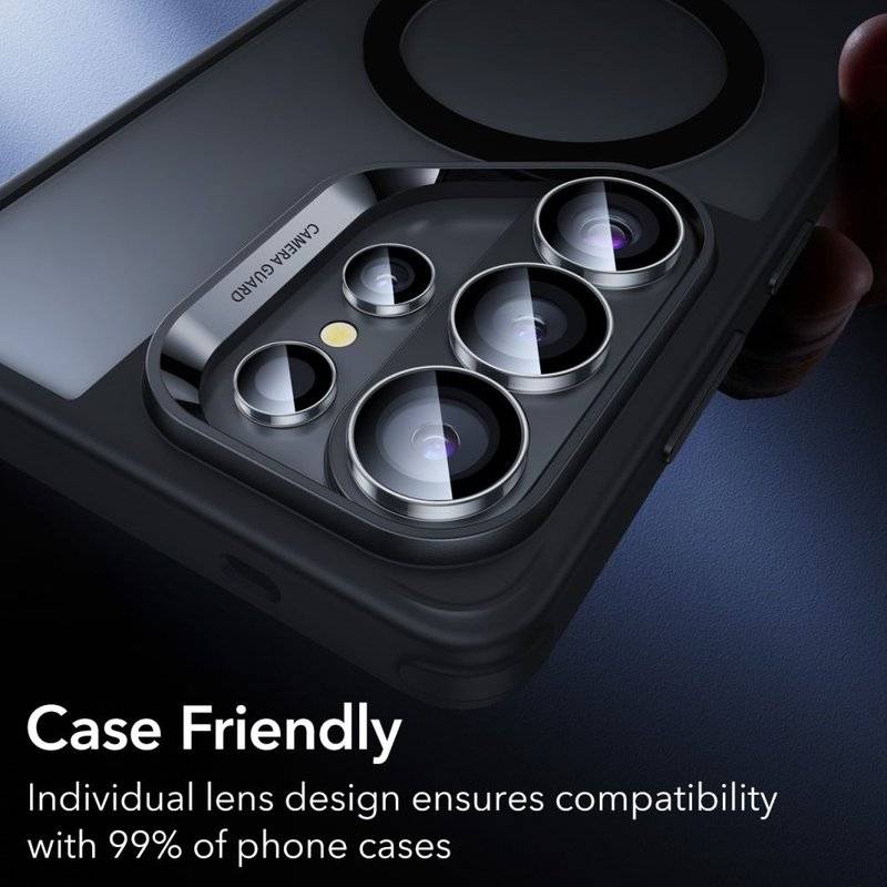 Протектор за Камерата на Samsung S26 Ultra, ESR Armorite Camera Ring Glass, Прозрачен (8)