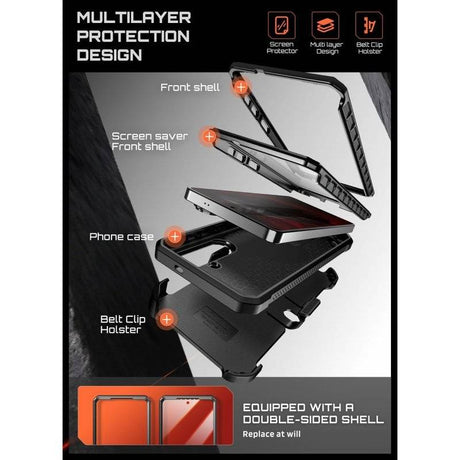 Magsafe Противоударен Калъф за Samsung S26, Supcase UB Pro Mag, Черен (5)