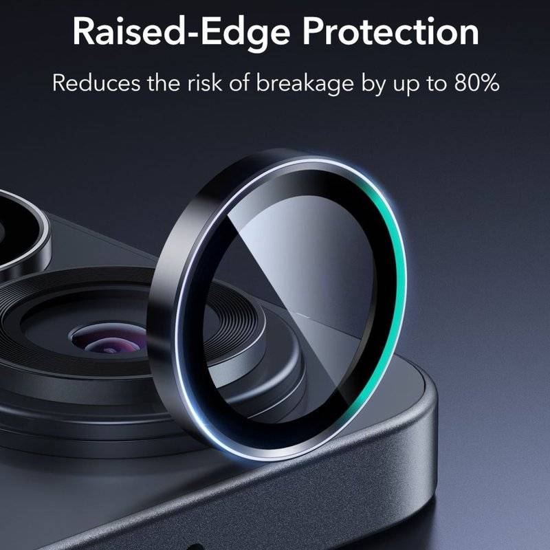 Протектор за Камерата на Samsung S26 Ultra, ESR Armorite Camera Ring Glass, Черен (2)