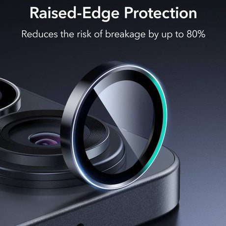 Протектор за Камерата на Samsung S26 Ultra, ESR Armorite Camera Ring Glass, Черен (2)