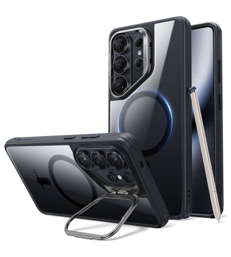 Magsafe Калъф за Samsung S26 Ultra, ESR Classic Hybrid Kickstand Magnetic Case, Черен