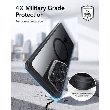Magsafe Калъф за Samsung S26 Ultra, ESR Classic Hybrid Kickstand Magnetic Case, Черен (2)