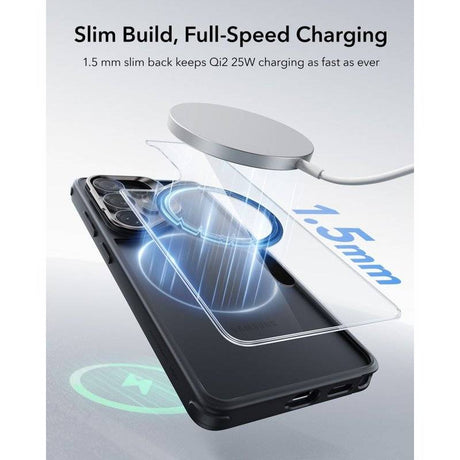 Magsafe Калъф за Samsung S26 Ultra, ESR Classic Hybrid Kickstand Magnetic Case, Черен (7)