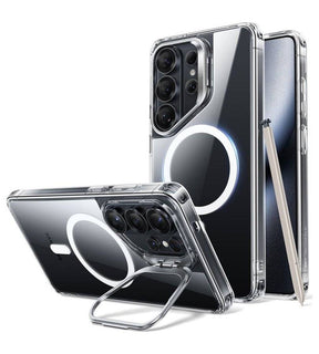 Magsafe Калъф за Samsung S26 Ultra, ESR Classic Hybrid Kickstand Magnetic Case, Прозрачен