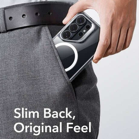 Magsafe Калъф за Samsung S26 Ultra, ESR Classic Hybrid Kickstand Magnetic Case, Прозрачен (8)