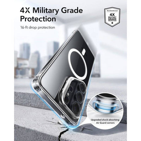 Magsafe Калъф за Samsung S26 Ultra, ESR Classic Hybrid Kickstand Magnetic Case, Прозрачен (2)