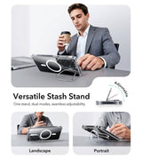 Magsafe Калъф за Samsung S26 Ultra, ESR Classic Hybrid Kickstand Magnetic Case, Прозрачен (5)