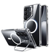 Magsafe Калъф за Samsung S26, ESR Classic Hybrid Kickstand Magnetic Case, Прозрачен